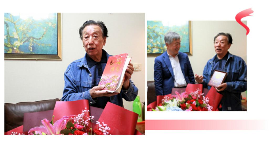 山影集團(tuán)領(lǐng)導(dǎo)向抗美援朝老戰(zhàn)士、老同志頒發(fā)紀(jì)念章