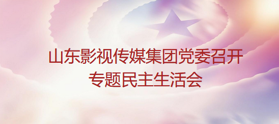 山東影視傳媒集團黨委召開專題民主生活會